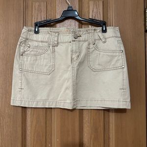 Hydraulic khaki min skirt 9/10